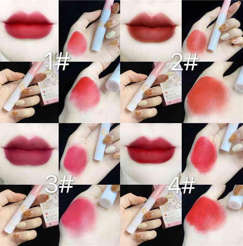 Lip glaze set matte white lipstick set- 8 Colours
