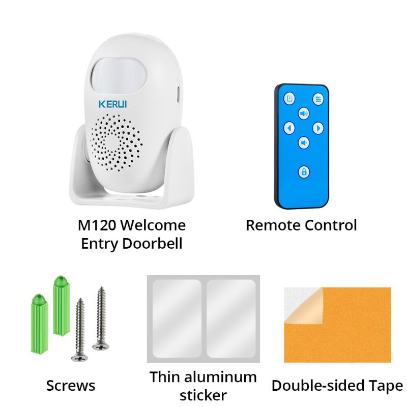 UP TECH Multifunction motion sensor alarm / home security pir sensor anti-thef remote control wireless alarm