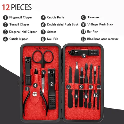 12 Pieces Manicure Pedicure Nail Care Set